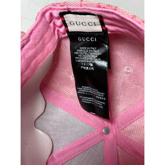 Gucci x New York Yankees Pink GG Monogram Baseball Cap Hat - Made in Italy - Picture 8 of 8